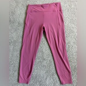 GUC Lululemon Rose Pink Performance full length Leggings size 12